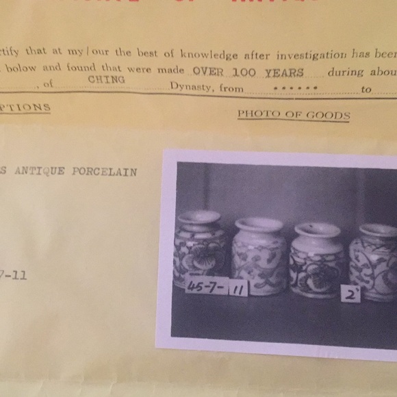 Antique Ching (Qing) Dynasty porcelain. - Picture 3 of 7